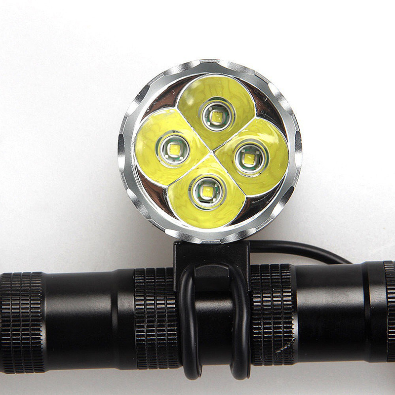 4800 Lumen 4 * T6 Fahrrad Licht Super Helle Wasserdichte MTB Rennrad Front Taschenlampe Mit 6400 mAh Batterie Radfahren lampe BC0595