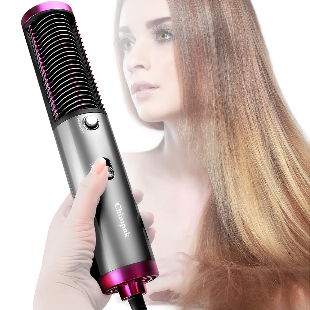 Air Hair Dryer Brush 3 in 1 Hair Blow Dryer Straightener Volumizer Negative Ion Styler Comb Kit for Wet Dry Hair