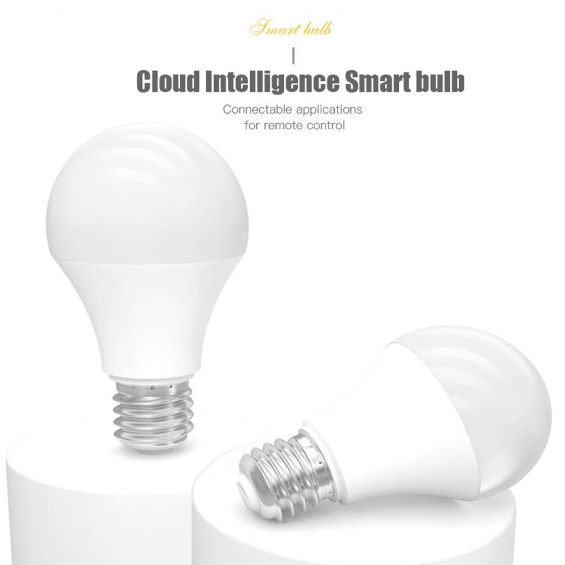 Wifi Smart Bulb 15W E27 B22 Dimmable RGB+CCT Smart Bulb Voice Control Work With Alexa Google Home For Home Lighting