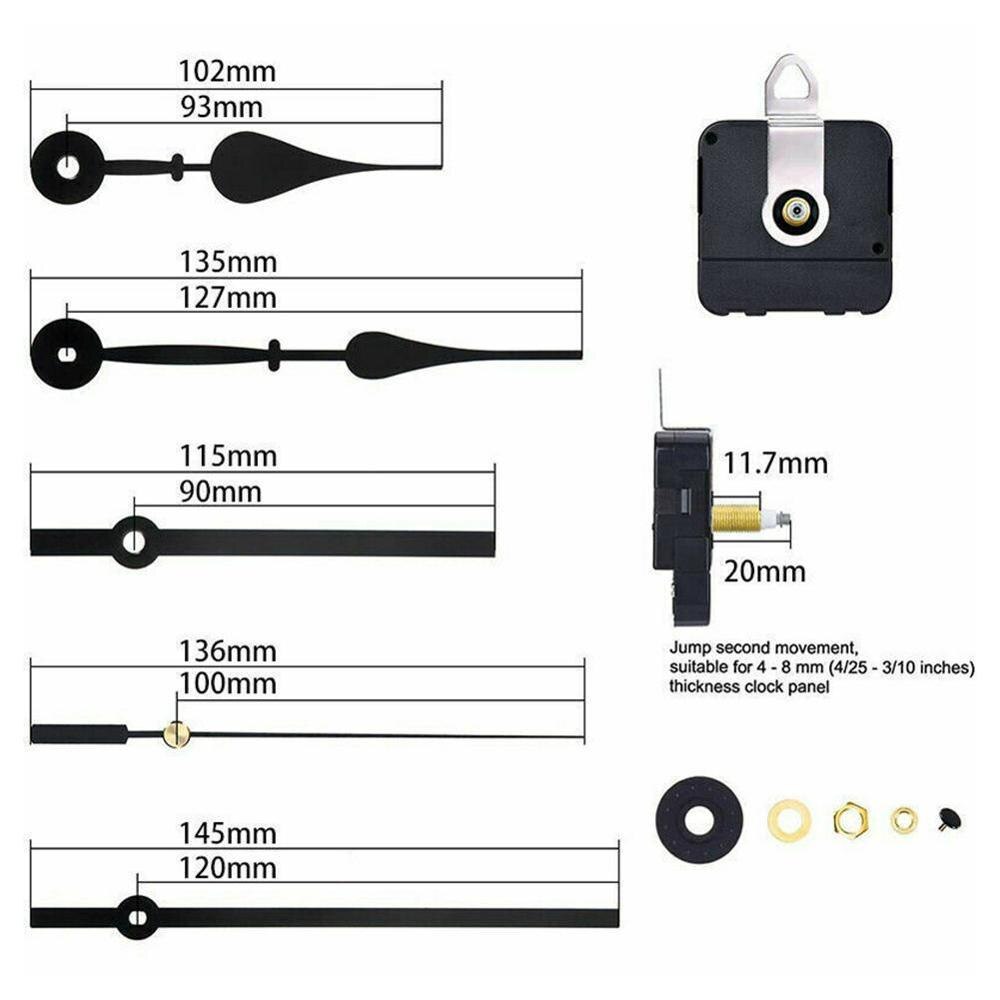 Quartz Clock Movement Pendulum Quartz Mechanism DIY Pendulum Replacement Repair Hands Clock DIY Repair Parts and with G5U7