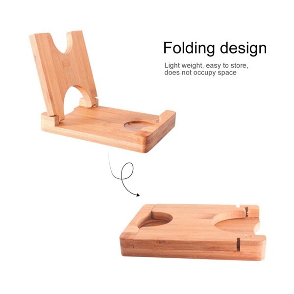 Multi-Purpose Pot Stand Bamboo Folding Multi-Purpose Pot Stand Vertical Kitchen Supplies Storage Rack,2 Pack