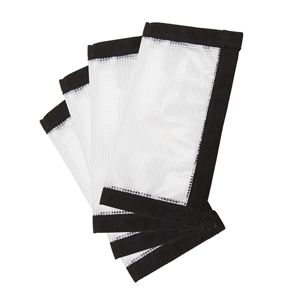4 stk gennemsigtig pvc lokke fiskekrog beskyttende wrap cover taske bærbar agn fiskegrej opbevaringsposer
