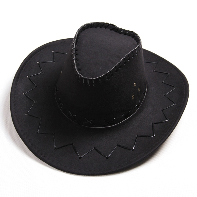 Sombrero de vaquero de gamuza para niños, sencillo y a la , Occidental, accesorios de disfraz de Halloween, accesorios de fotografía