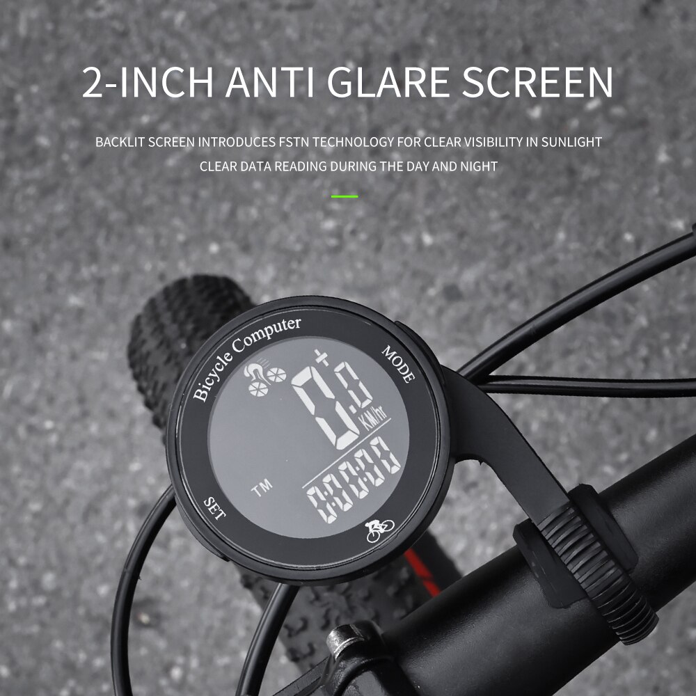 Eslnf computador de bicicleta sem fio, odômetro multifuncional, tela lcd, velocímetro de ciclismo, mountain bike, medidor de velocidade