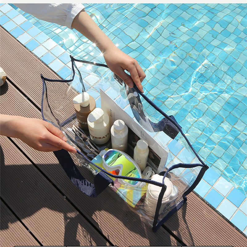 Pvc Beauty Make-Up Tas Handtas Opbergtas Waszak Zwemtas Transparant Waterdicht Dames Zakenreis Toiletrie Organizer