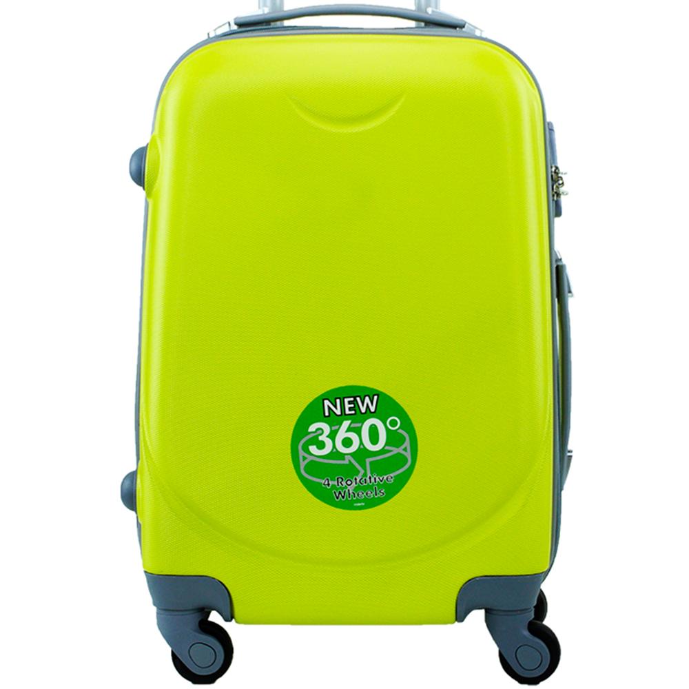 Maleta de viaje mediana rigida 4 ruedas 360grados giratorias 65cmX40cmX25cm: YELLOW