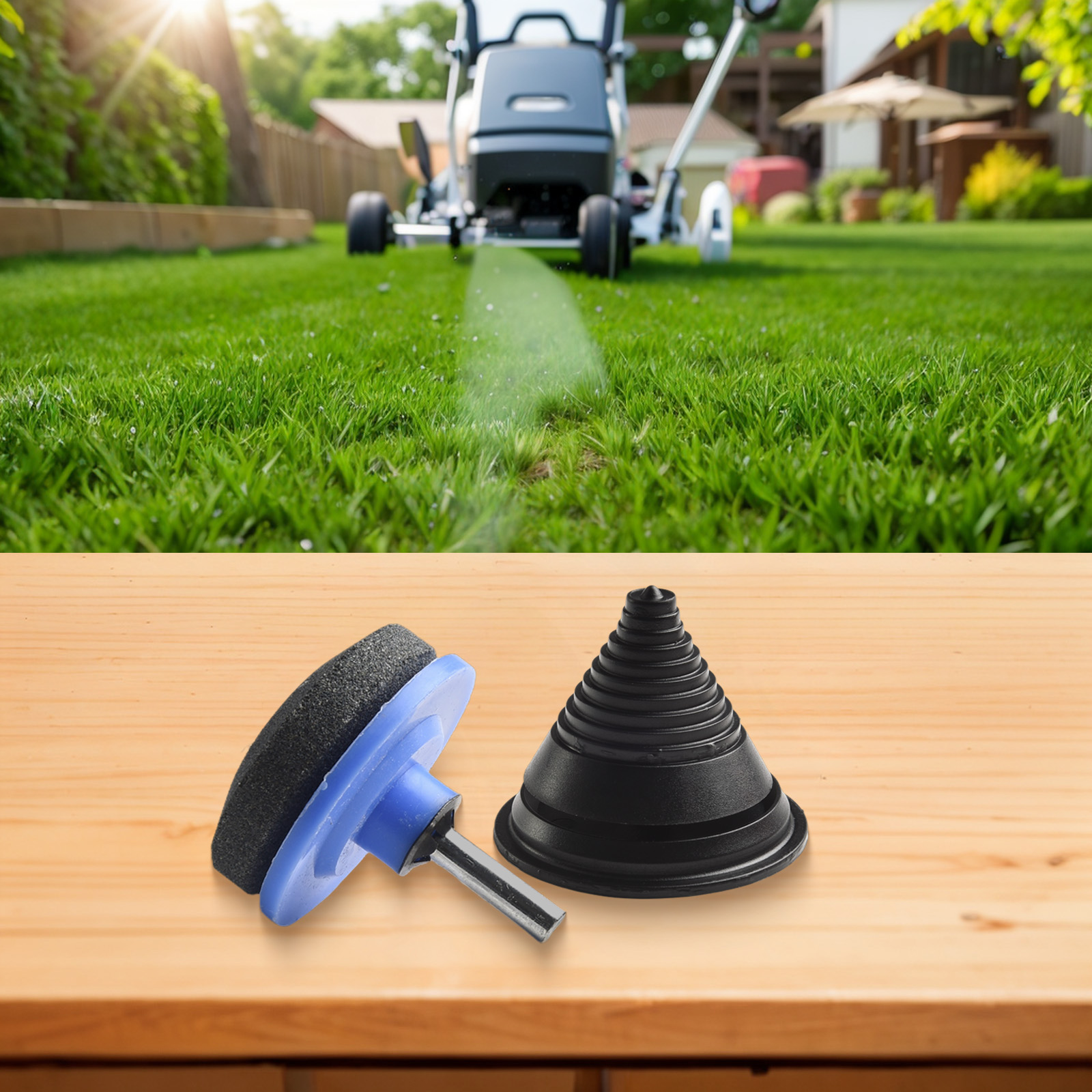 Blade Balancer Tractor 50*55mm ABS Garden Practical to use Set Useful 60*50mm Balancer & Sharpener