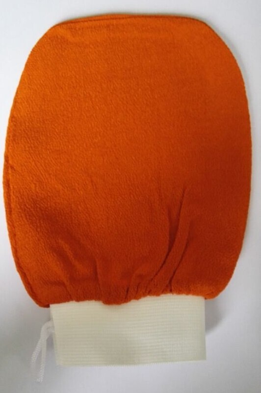 Pomarańczowy kessa rękawiczki, turecki hammam peeling rękawica, złuszczający peeling rękawica rękawica kąpielowa skóra ręcznik Korea rękawiczki