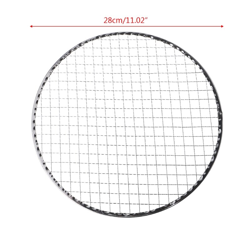 Disposable BBQ Barbecue Grill Basket Mesh Wire Net Meat Fish Vegetable Tool K43D