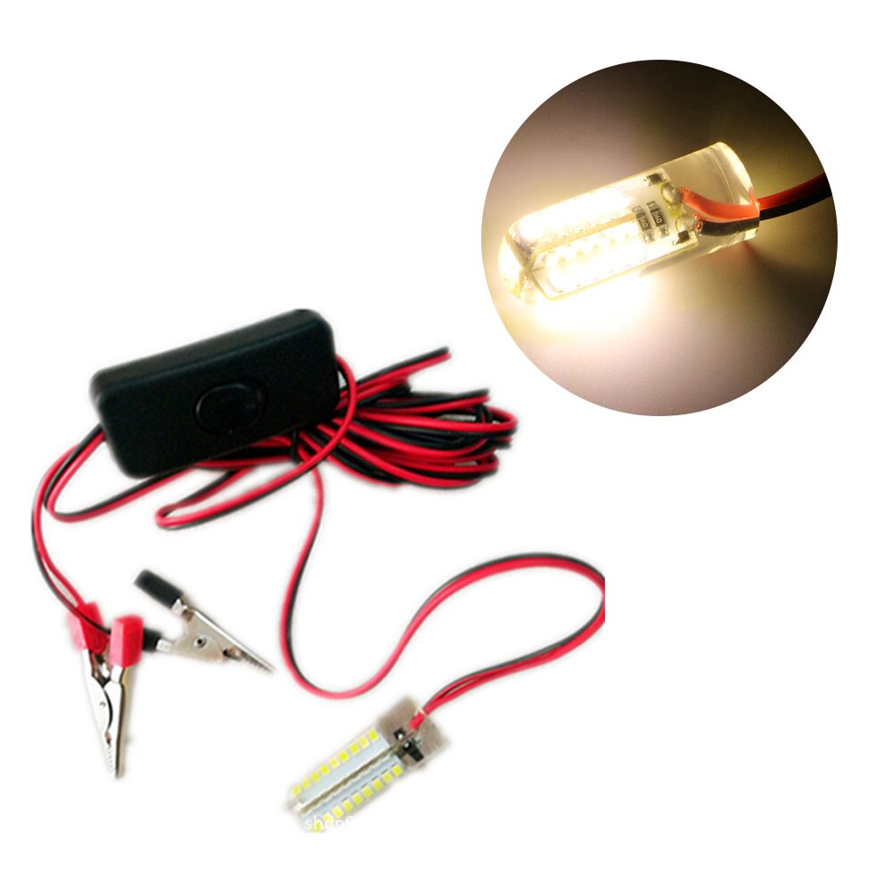 Under Water 60 LEDs Prawns Night Attract Brightness Finder 360 Degree Boat Squid Fishing Light Lamp Krill Portable Submersible