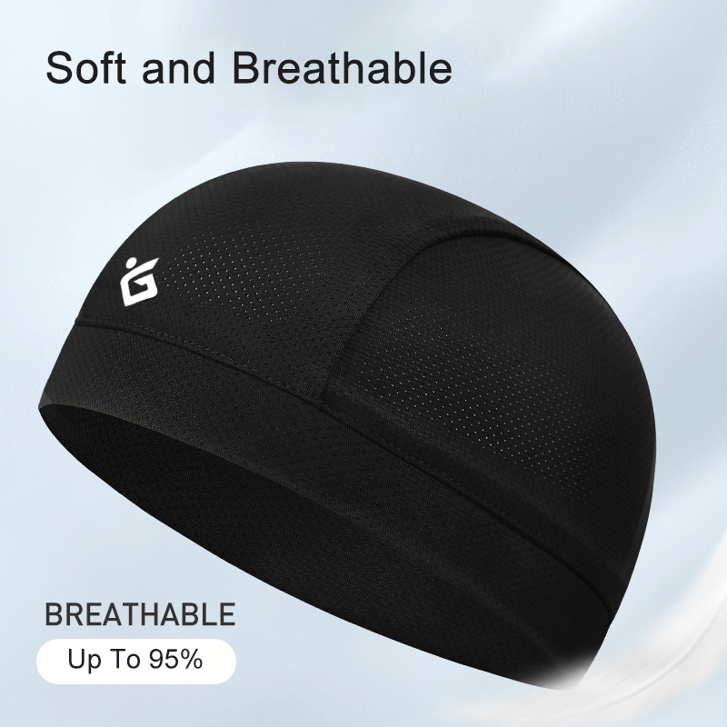 Breathable Sweat Wicking Cooling Skull Cap Cycling Running Sweat-absorbent Anti-UV Bicycle Head Helmet Liner Cap Sport Fishing
