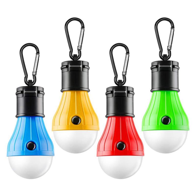 Mini Portable Camping Light 3 LED Outdoor SOS Emergency Carabiner Bulb Light Waterproof Hanging Hook Flashlight Camping Light