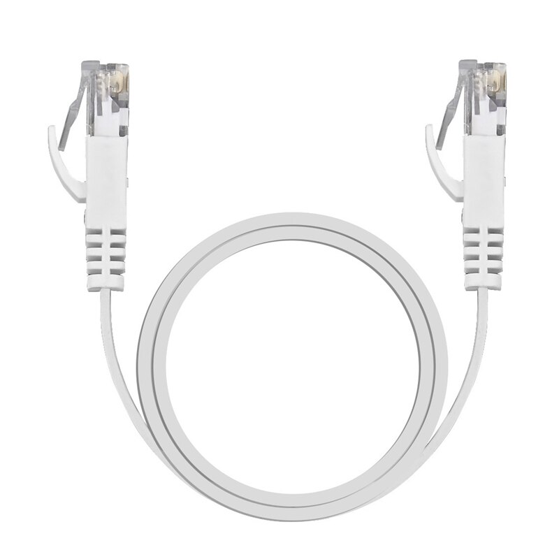 CAT6 RJ45 Computer Network Cable Flat Jumper CAT6 Super Six Network Cable Suitable for Computer Notebook Router -0.5M