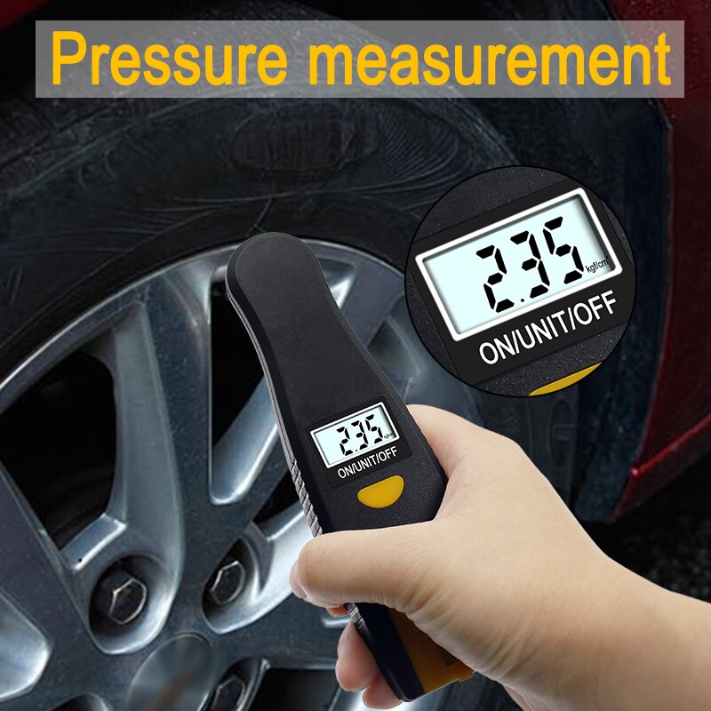 Tire pressure gauge 0-100 PSI Backlight High-precision digital tire pressure monitoring car tire