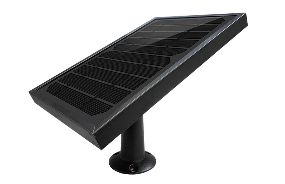 10ft Solar Panel For Security Camera 5W Wall Mount Outdoor Weatherproof Solar Power Charging Panel For Home System: Default Title