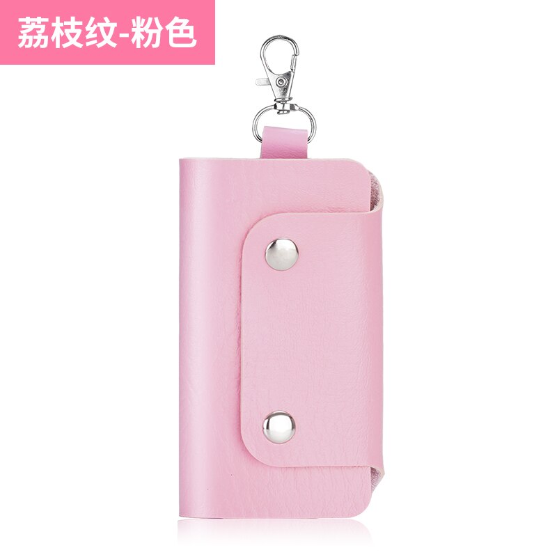 16 kleuren leren sleutelhouders huishoudster houders auto sleutelhanger sleutelhanger autosleutelhoes unisex eenvoudige sleuteltas opbergtas: 07