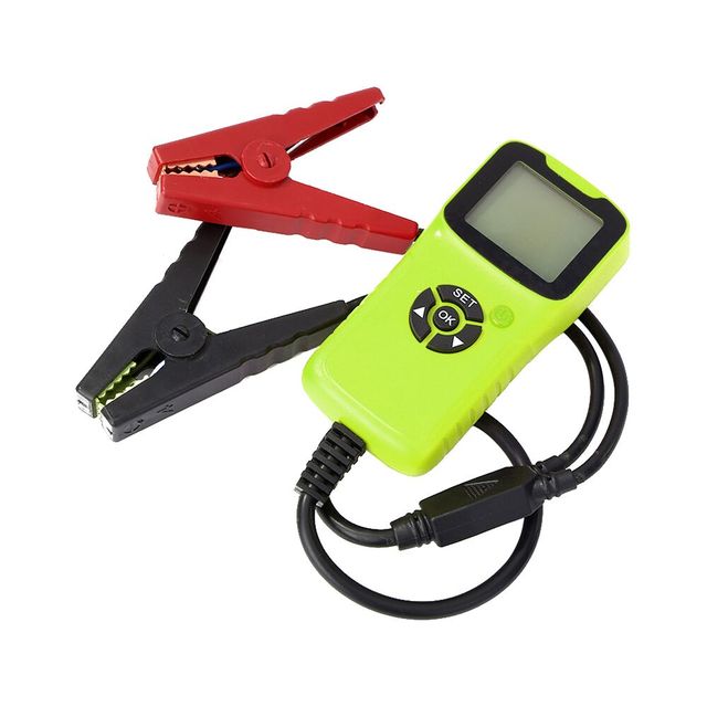 12V Car Battery Tester Digital Auto Diagnostic Battery Tester Analyzer Vehicle Cranking Charging Scanner Tool 100-1700 CCA
