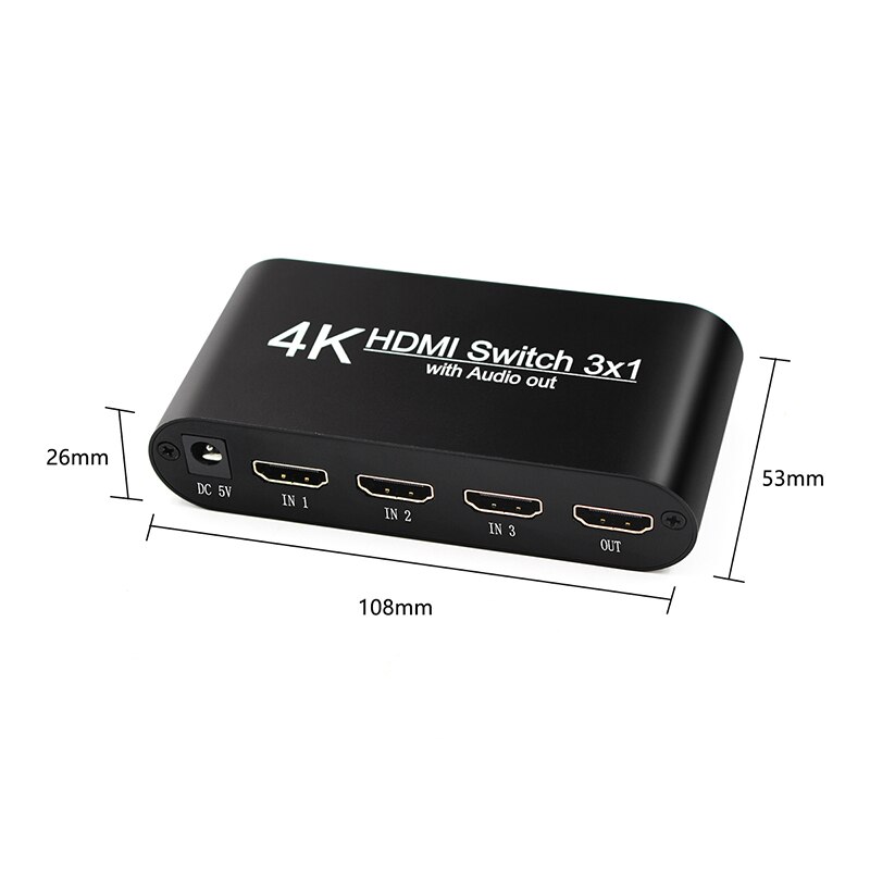 4K HDMI Schalter o Splitter 3 in 1 aus Auszieher Adapter für 360 PS4 Clever Android HDTV