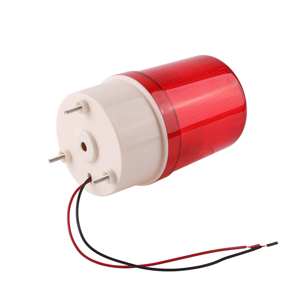 Industrielle akustische visuelle Alarm Summer LTE-1101J rotierendes Licht blinkendes Signal Warnleuchte Blitz Sirene Anzeige LED DC24V12V