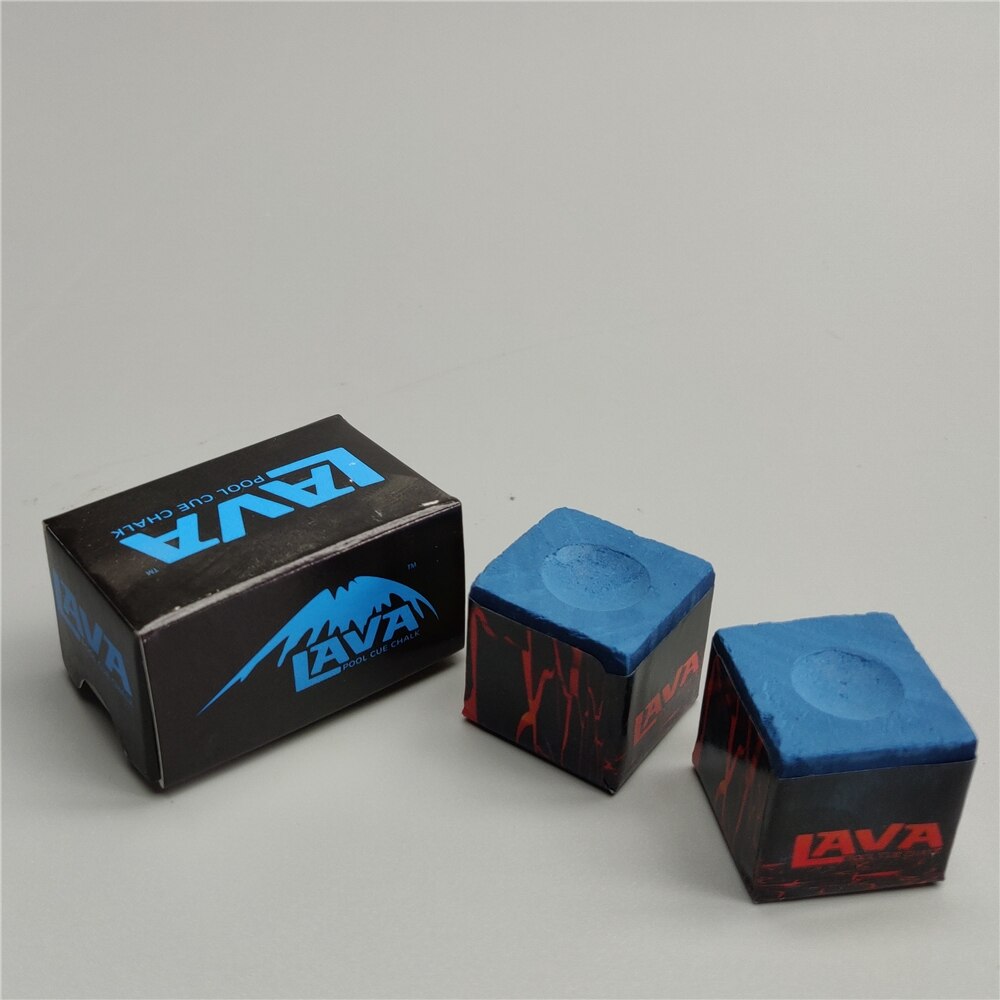 Biljartkrijt poolkrijt 2 stuks/doos lava biljart carambole poolkeu tip blauwe krijtjes biljartaccessoires