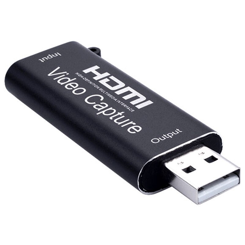 4k hdmi til usb 2.0 videooptagelseskort 1080p optager obs spil live streamer video med type c til hdmi kabeladapter