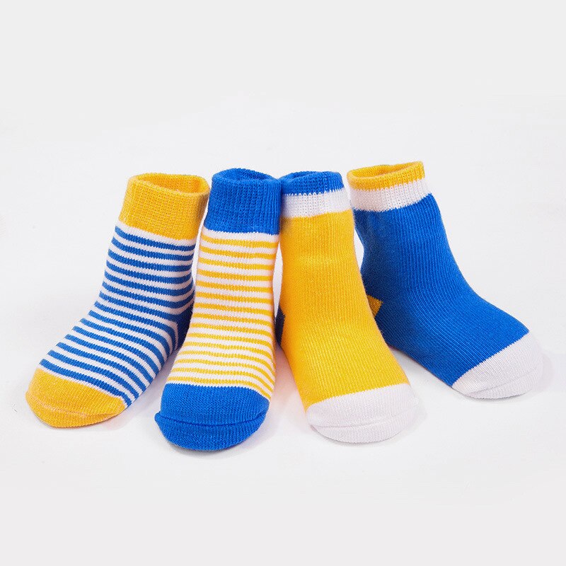 Kinderen Dikke Badstof Sokken Herfst En Winter Pluche Sokken 0-1-3 Jaar Oud 4 Paar/veel Baby Sokken Mannen En Vrouwen Baby Sokken: 3 / XS