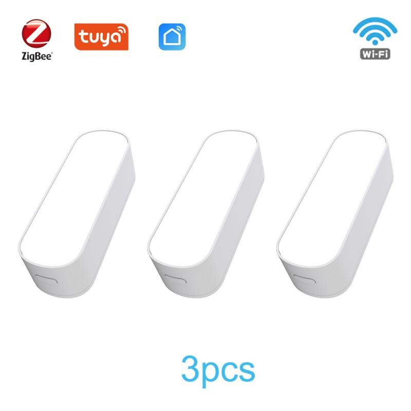 Tuya Zigbee Smart Light Sensor Wireless Brightness Sensor Lighting Detection Brightness Smart Life Work With Smart Gateway: 3pcs sensor