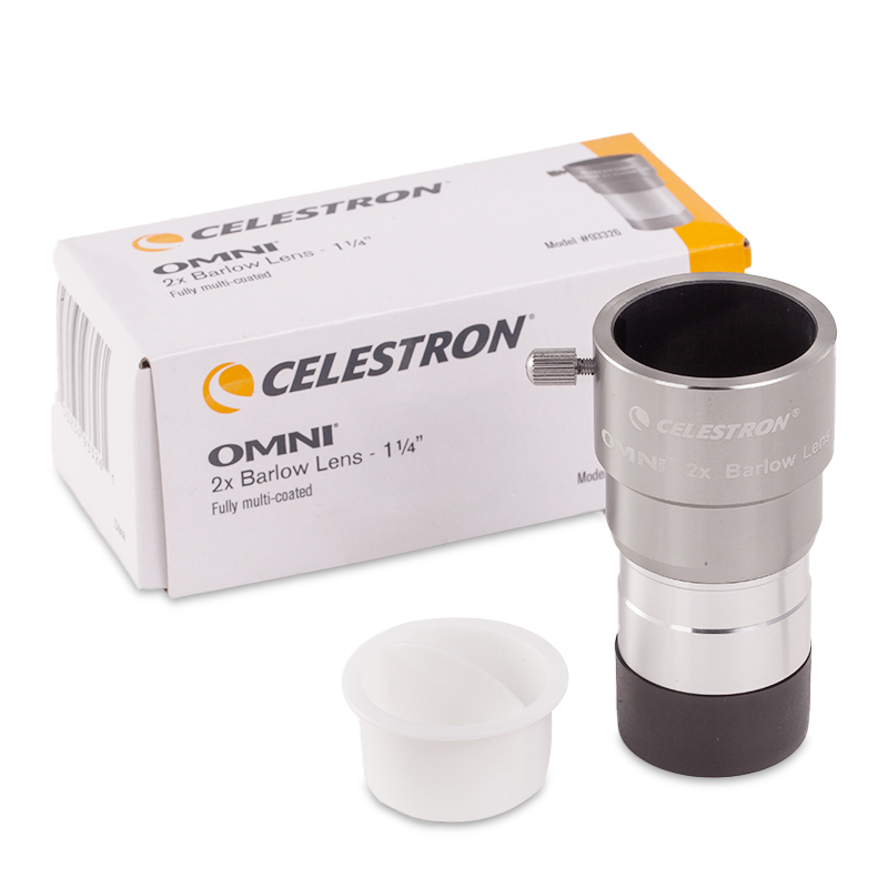 Celestron Omni 4mm 6mm 9mm 12mm 15mm 32mm 40mm y 2x ocular y lente Barlow telescopio astronómico de Metal totalmente multicapa: Plata