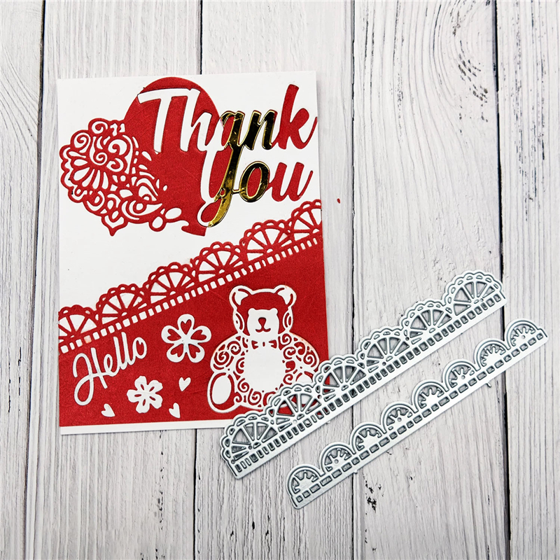 InLoveArts Scallop Border Frame Metal Cutting Dies... – Grandado