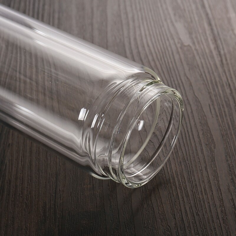 Reizen Drinkware Draagbare Dubbele Wand Glas Thee Fles Thee Infuser Glas Tumbler Rvs Filters De Thee Filter