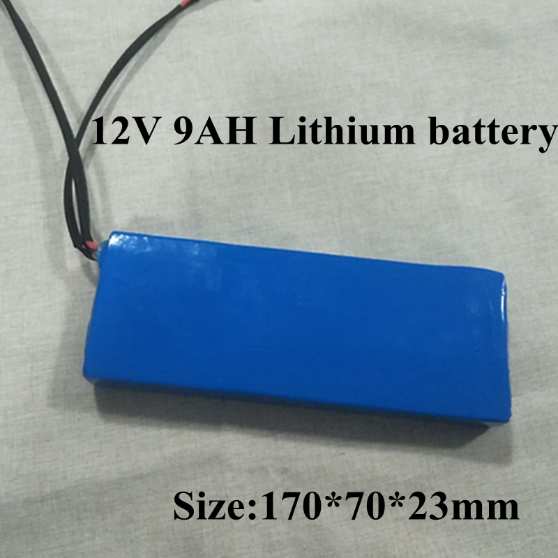 9ah 12v Li-ion Battery 12v 9ah Lithium Ion Battery 18650 9000mah 12v Battery Pack for LED Lights Wifi Camera Rescue Requirement