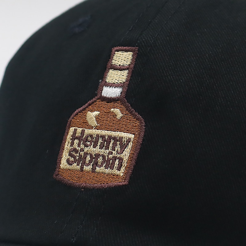 Sombrero de béisbol Henny para hombre, henny gorra de béisbol con bordado de botella de vino, 100% algodón, ajustable, informal, unsex