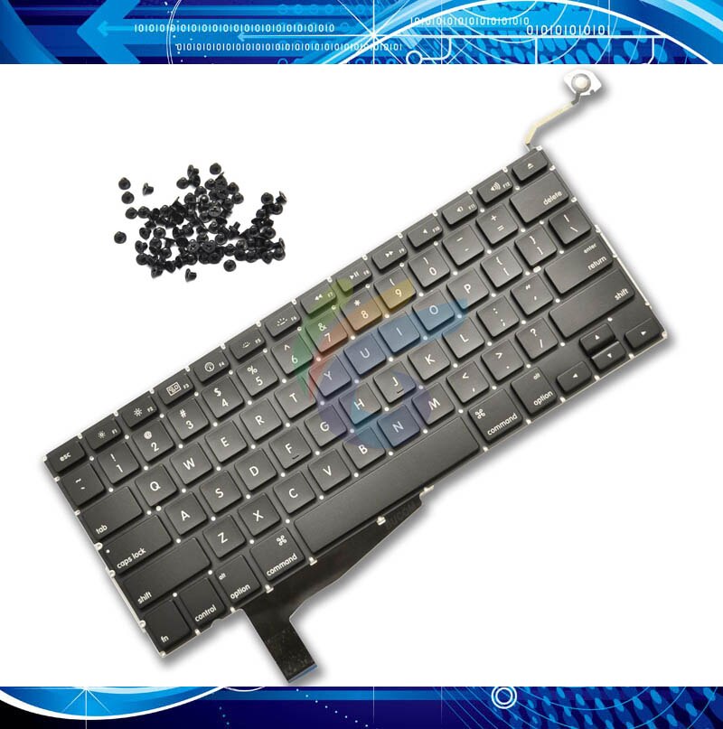 US Keyboard Voor Macbook Pro Retina 15 "A1286 Engels Toetsenbord met Schroeven MB470 MB471