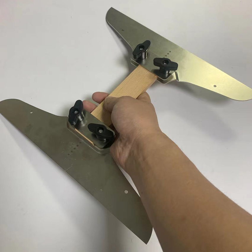 Stair Tread Template Set, Shelf Scribe Layout Tool Stair Step Scribe Replacement Template Steps Risers Clamp Plates Hand Tool