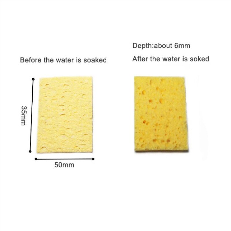 20 sztuk/paczka 5*3.5cm gąbka wysokotemperaturowa elektryczna markowa żelazna gąbka robić czyszczenia głowy