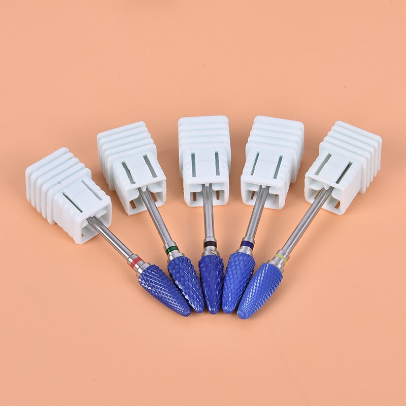 1pc keramische slijpkoppen voor het frezen van hardmetalen nagelboortjes, manicuremachines en freesjes voor acrylnagellak.