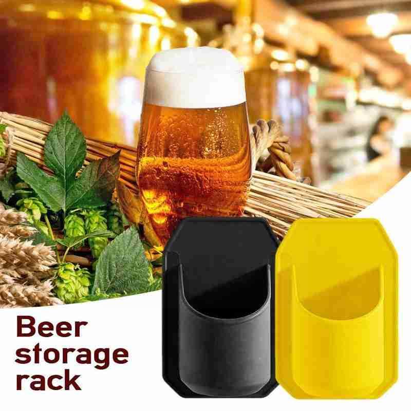 Wall Mounted Beer Can Wine Glass Holding Rack Multifunction Storage Holder Cola Bathroom Beverage Plastic Cup Juice Bracket