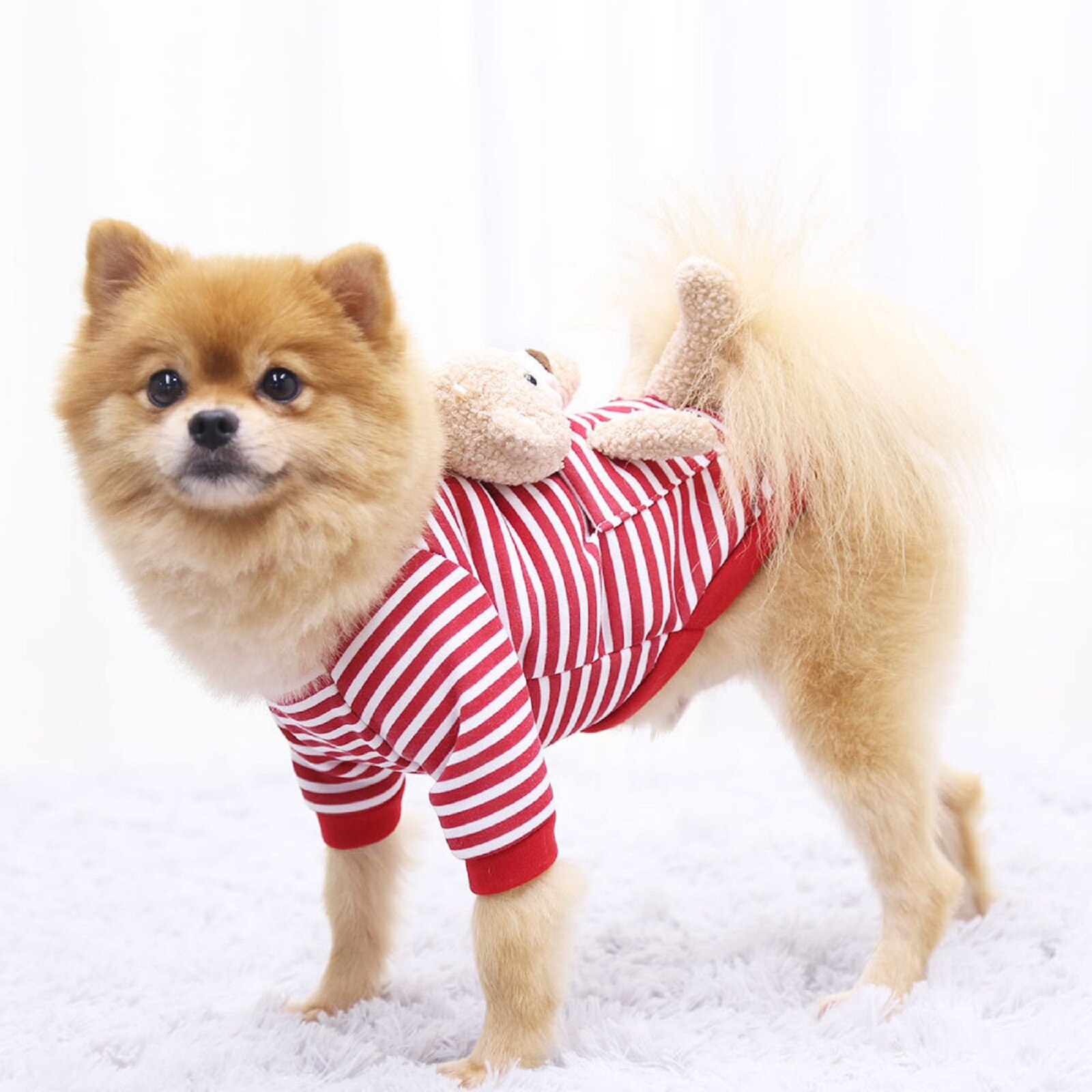 Pet Dog Cloth Dog Winterwinter Warm Pet Dog Clothes Soft Cotton Four-legs Hoodies Outfit For Small Dogs Clothing
