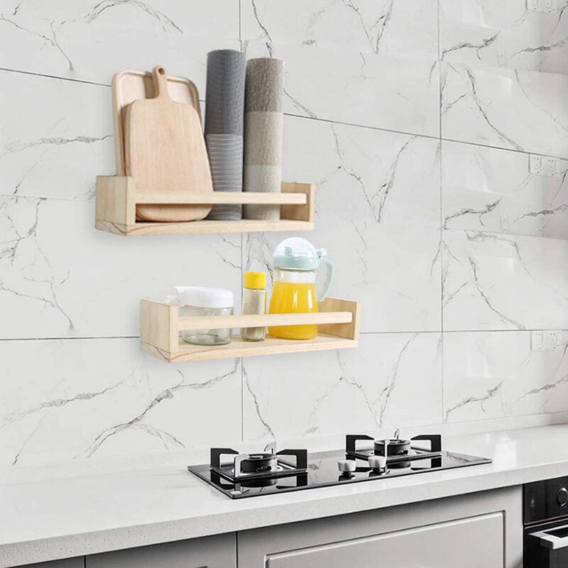 Massief hout Wandmontage Drijvende Hoek Plank 1 Stks Kwart Ronde Opslag Planken Hoek Organizer voor Badkamer Keuken Slaapkamer Woonkamer (Maat: 20 * 20 * 3,5 cm