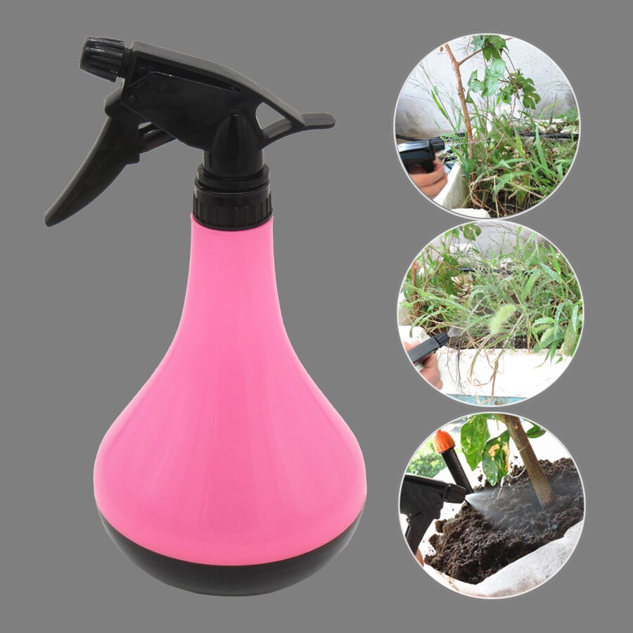 Arrosoir pulvérisateur bonsaï avec pression manuelle réglable, buse de brumisation pour arrosage de fleurs, bouilloire, outils de jardin, 720ML, 1 pièce: PINK X AB627C