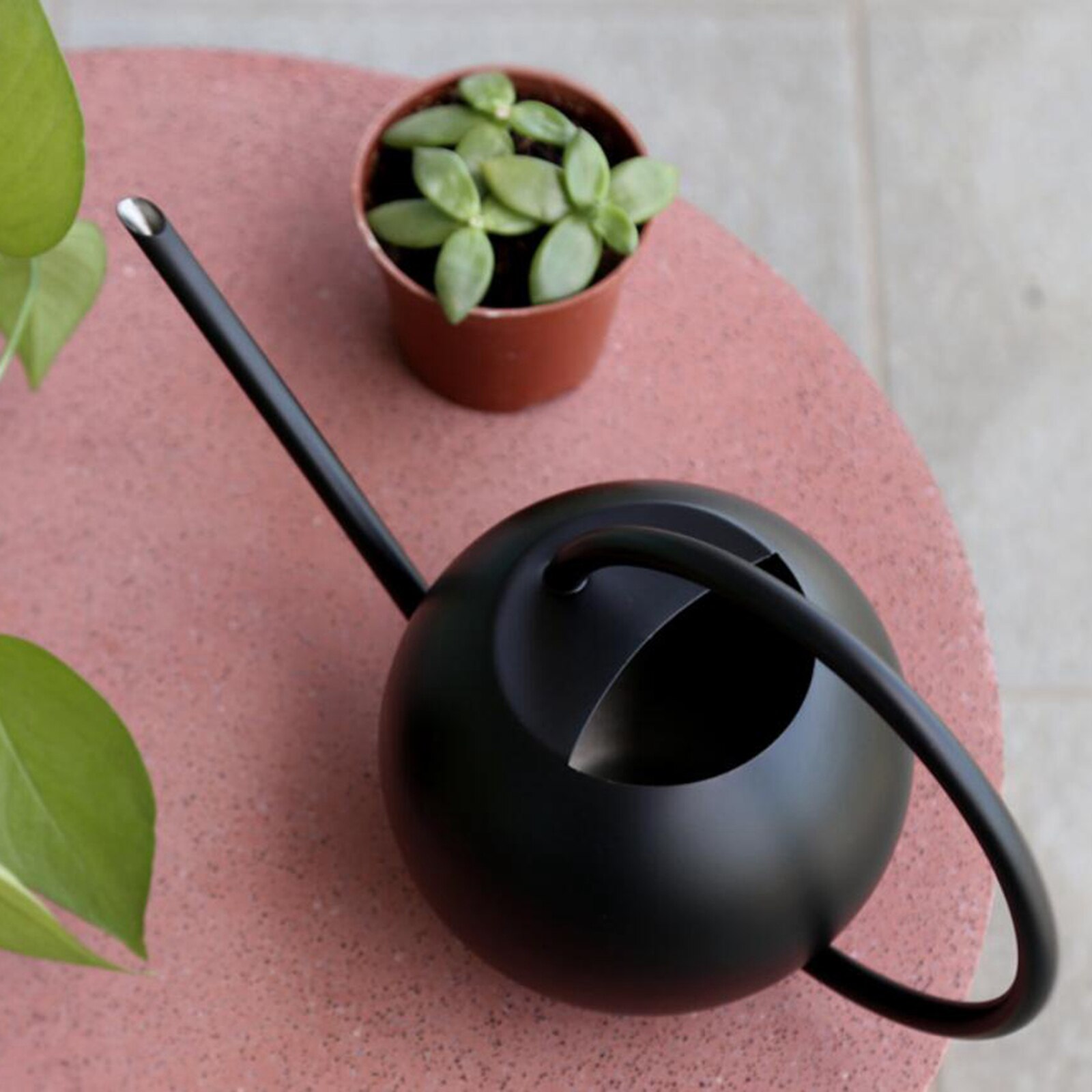 Longue bouche eau canettes maison plante Pot bouteille arrosage dispositif Long bec: Black