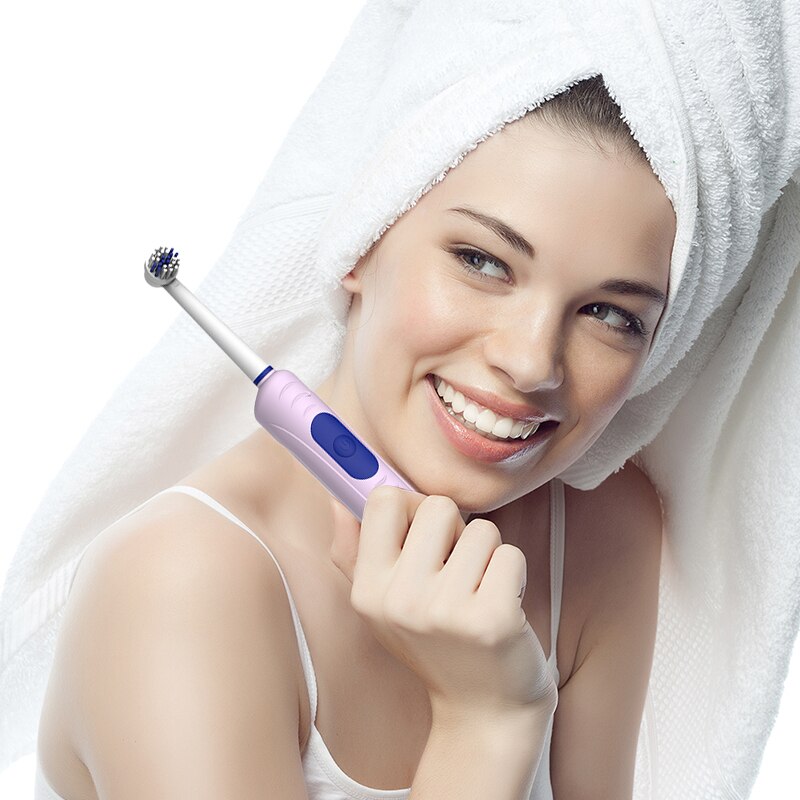 Electric Toothbrush Rechargeable Ultrasonic Rotating Toothbrush Fast Charge With 1 Heads Replacement Adult Waterproof TSLM1