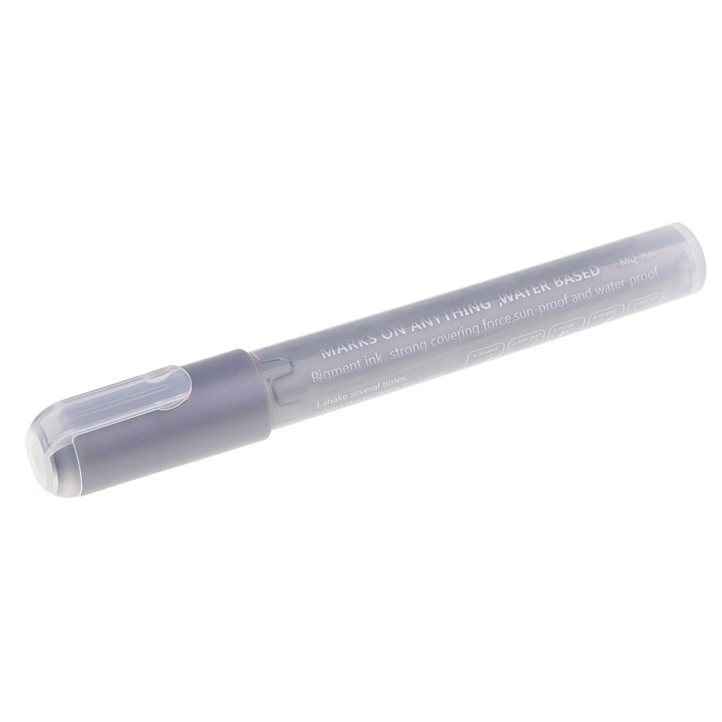 School Office Favorite Accessory Paint Pens Acrylic Paint Marker Painting Pens Art Crafts Pen Scrapbooking 12 Colors: silver