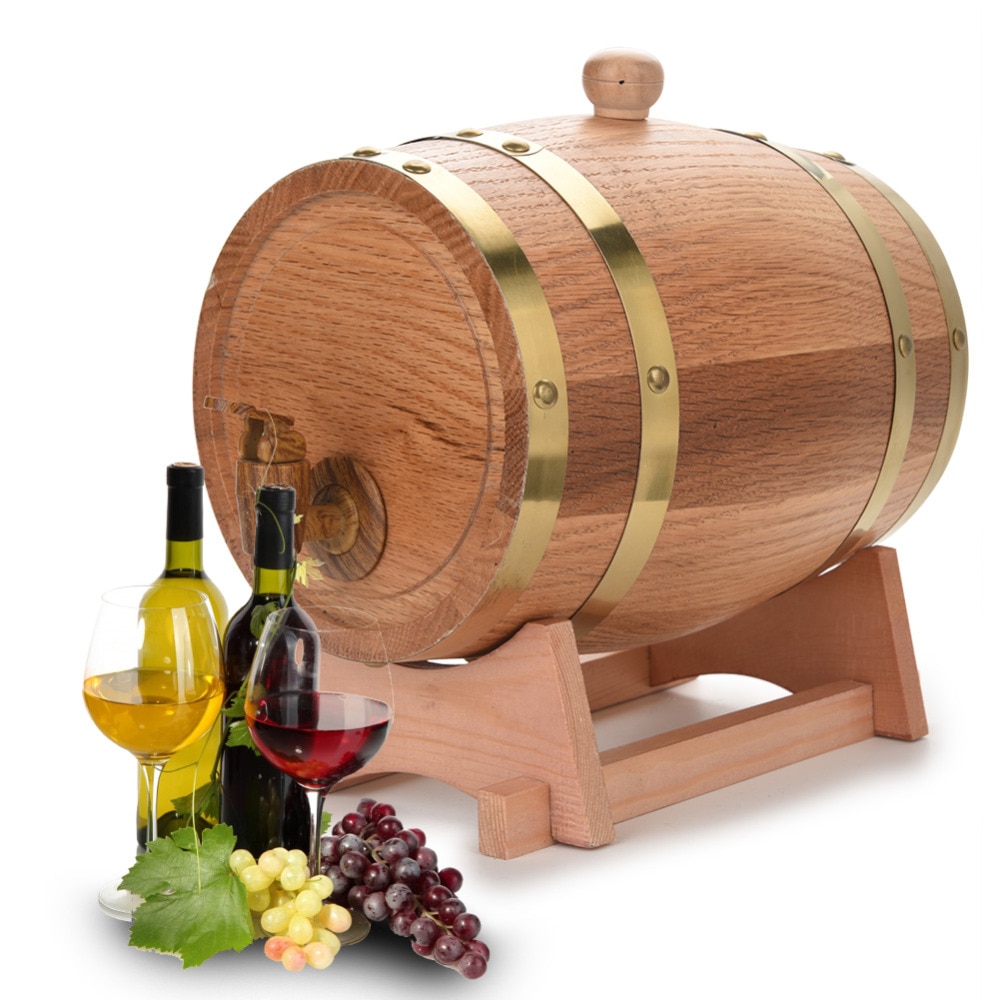 3L baril de vin en bois fût baril bois de chêne Vintage pour bière whisky rhum brassage Port hôtel Restaurant baril décoratif