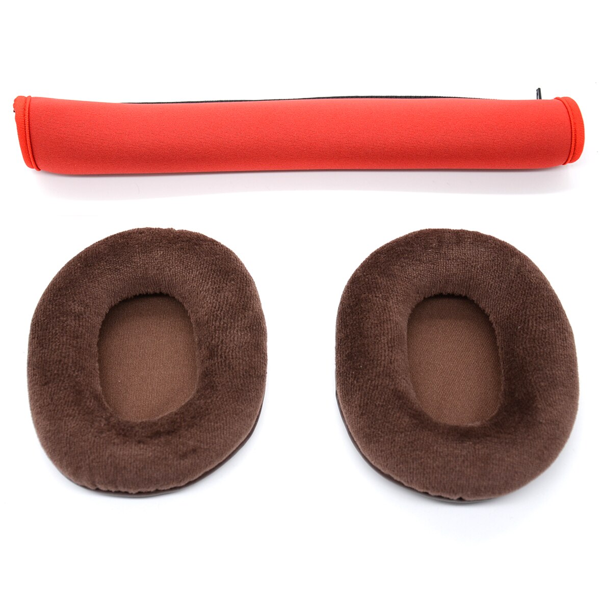Ersatz Stirnband Ohrpolster Kissen für Audio Technica ATH M70 M50X M50 MSR7 M40X M40 M30X Headset Ohrenschützer Abdeckung ohr pads tassen: bro velvet red band