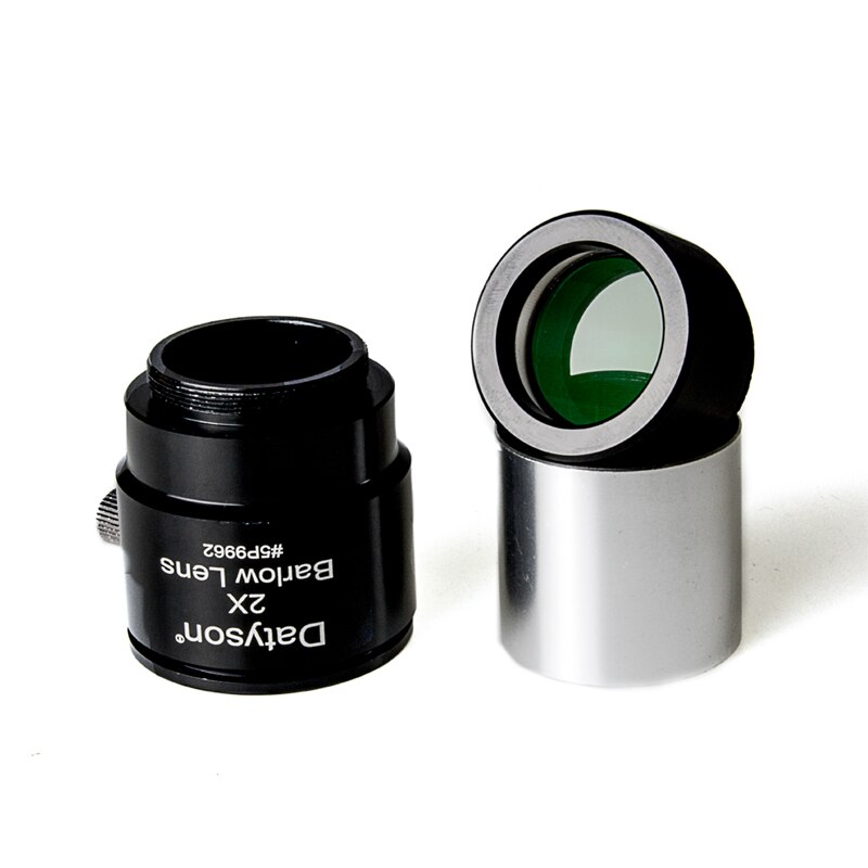 Datyson 1.25" 2x Barlow Lens 2-piece Bonding Optics Glass Fully Multi Coated Metal for Telescope Eyepieces