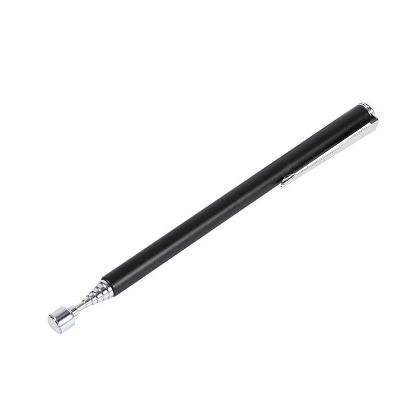 Penna magnetica magnetica telescopica portatile, pratica capacità dello strumento per raccogliere il bastone dell'asta di raccolta estensibile con bullone dado: verde
