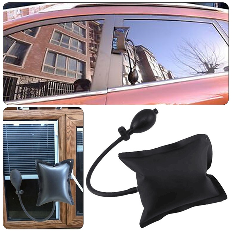 Zwarte Auto Raam Deur Pump Wedge Airbag Opblaasbare Open Entry Hand Repair Tool