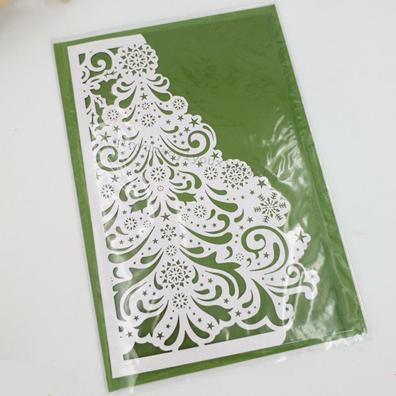 10Pcs Wedding Party Invitation Card Romantic Decorative Cards Carved Pattern Wedding Invitations Party Supply 6z SH830-10