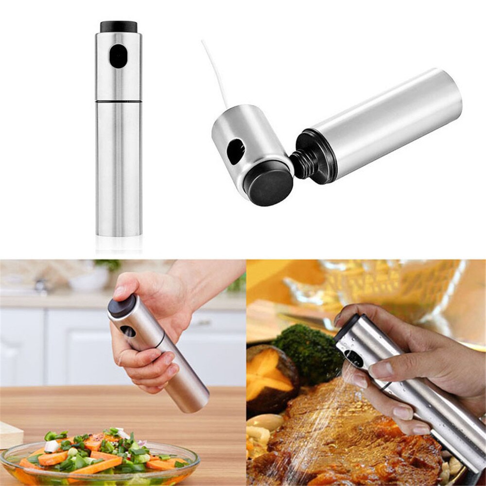 Glass olje spray olje flaske 100ml bbq baking olivenolje spray flaske olje eddik spray flasker anti-drypp olje saus krydder potter